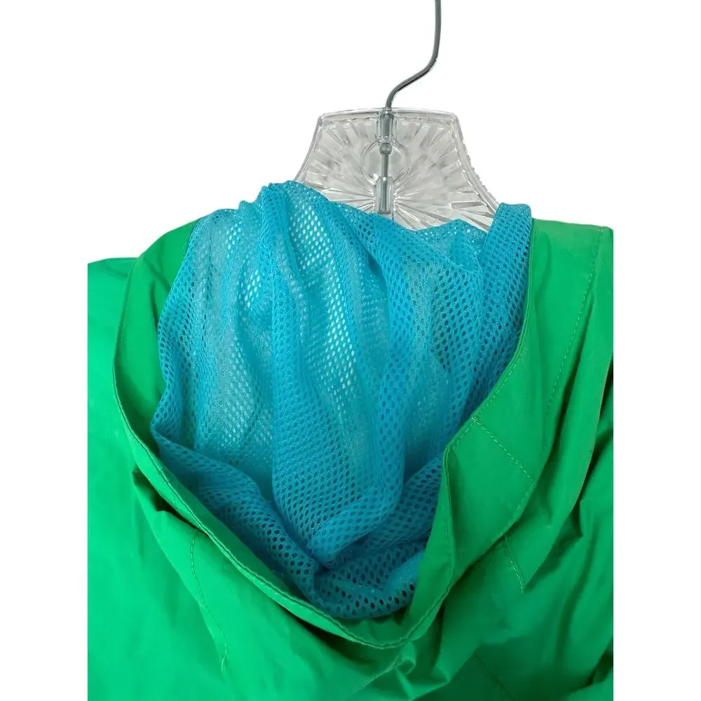 The North Face Girl's Green Basic Nylon Outdoor Hooded Zip Up Jacket Size‎ 14/16